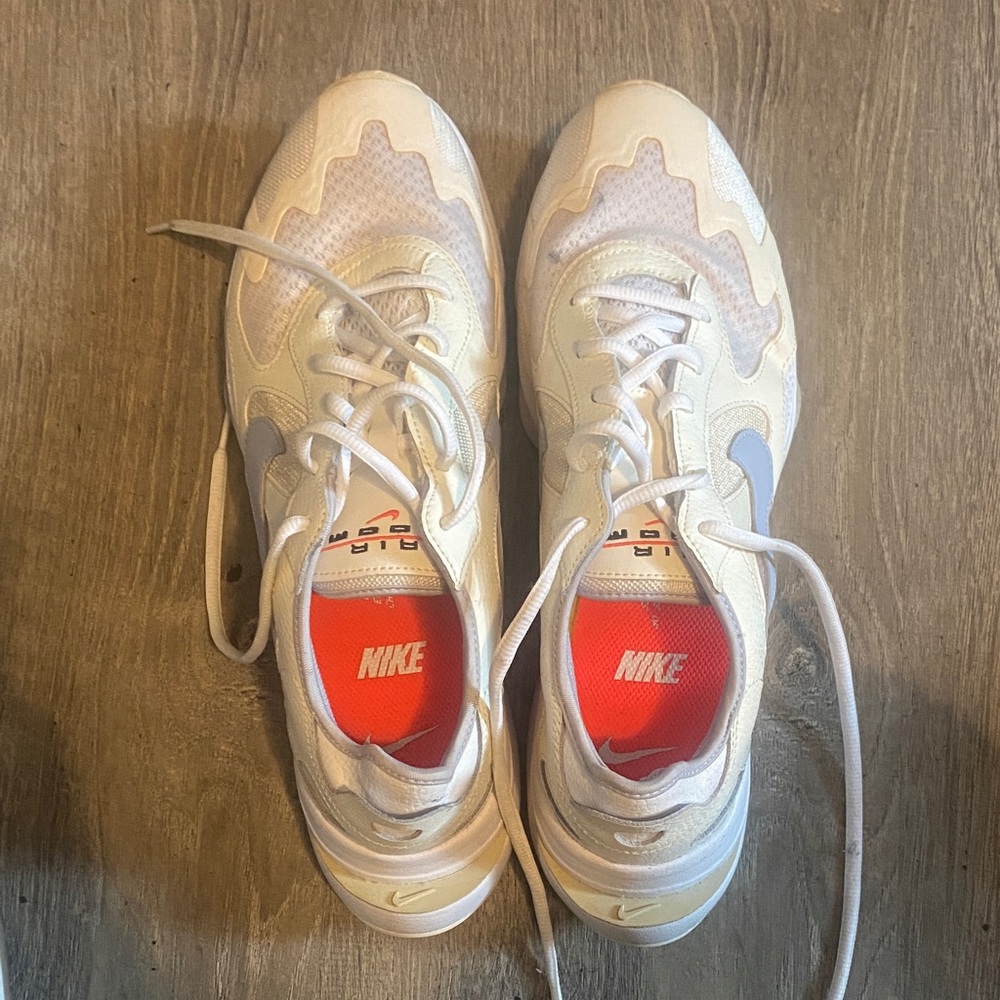 Nike Cream and Gray Athletic Shoes